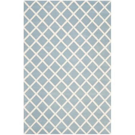 Safavieh Chatham Hand Tufted Runner Rug- Blue - Ivory- 2 ft. 3 in. x 11 ft. CHT718B-211